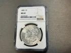 1885 Morgan Silver Dollar $1 NGC MS62 Blast White Beauty