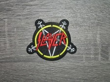 Slayer Music Band Punk Rock Metal Embroidered Iron On Patch 3" x 2.5"