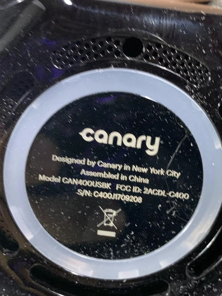 Cámara de seguridad inteligente interior Canary CAN400USBK negra Wi-Fi 1080p HD - para piezas Foto 2 de 2