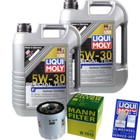 Mann Inspektionspaket 10L Liqui Moly Special Tec 5W-30 FüR Ford Focus C-Max 1.8