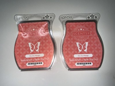 Lot of 2 Scentsy Go Go Mango Wax Bars New Scent Warmer