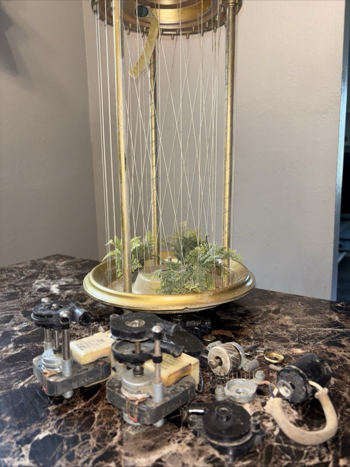 Lot Of *PARTS ONLY* For Vtg 1970s Creators Inc. Mineral Oil RAIN LAMP Light