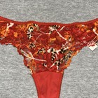 NWT Victoria’s Secret Vintage Very Sexy Floral Animal Print Lace Thong Panties L — photo 2