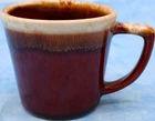 Vintage McCoy Brown Drip Glaze Coffee Mug 8 oz Stoneware USA