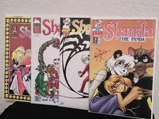 ANTARCTIC PRESS - SHANDA THE PANDA #12, 13, 14 & Vision comics #18 - Good Cond