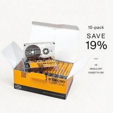 RTM Blank Audio Cassettes C90 Studio Quality Analog Recording - Pack of 10