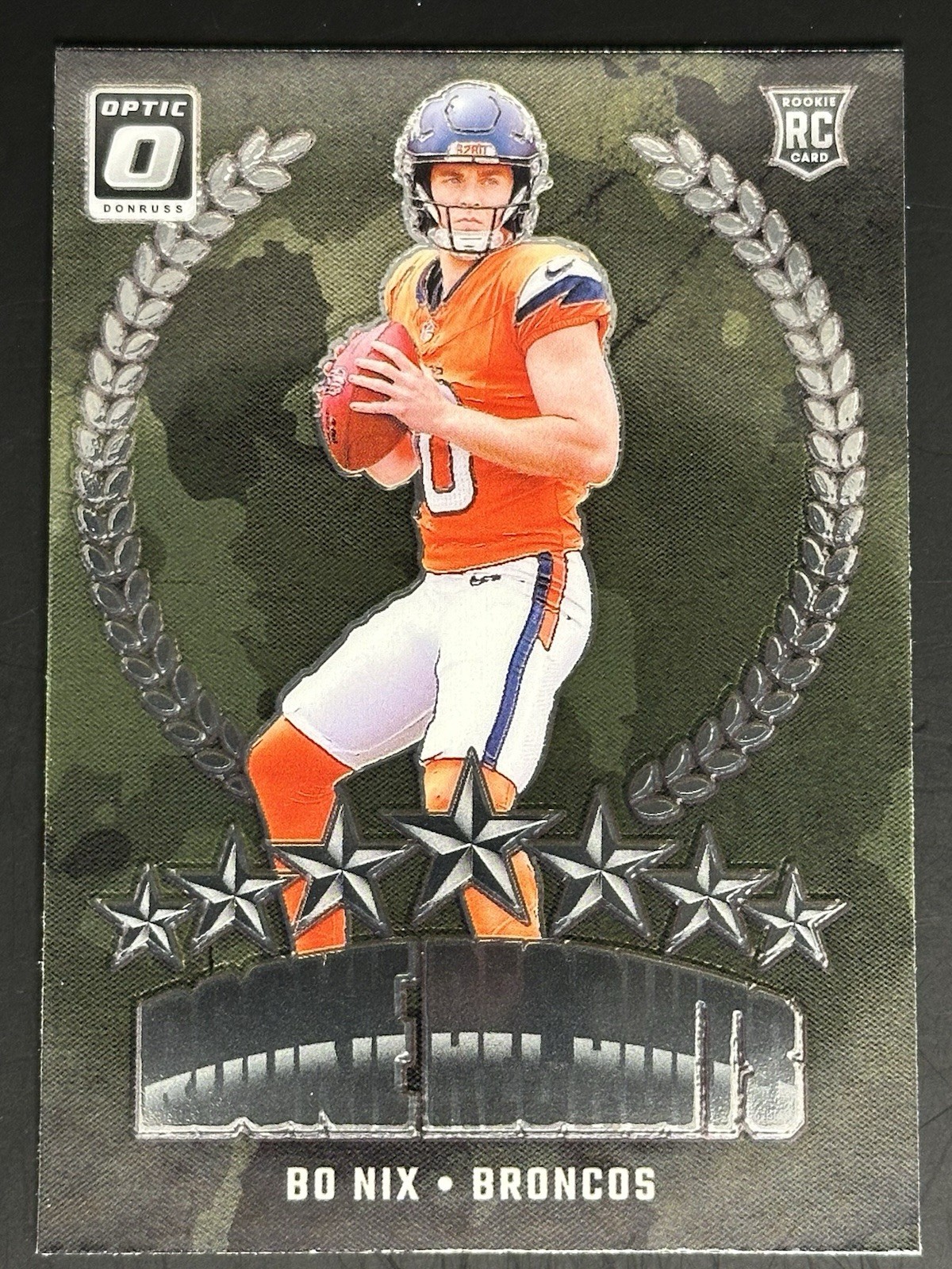 2024 Panini Donruss Optic Bo Nix RC Rookie Recruits #4 Denver Broncos