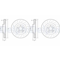 2X Delphi Bremsscheiben 344Mm BelÜFtet Vorne Passend FüR MERCEDES-BENZ CLS |