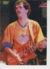 Carlos Santana A4 BRAVO poster original signed - personally collected in Vienna!