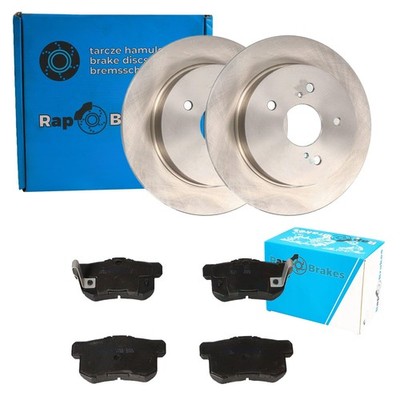 RAP BRAKES BREMSSCHEIBEN 278mm + BELÄGE HINTEN passend für FIAT SEDICI + SX4