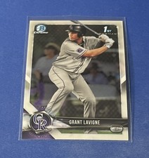 2018 Bowman Draft Chrome Prospects #BDC-186 Grant Lavigne Colorado Rockies