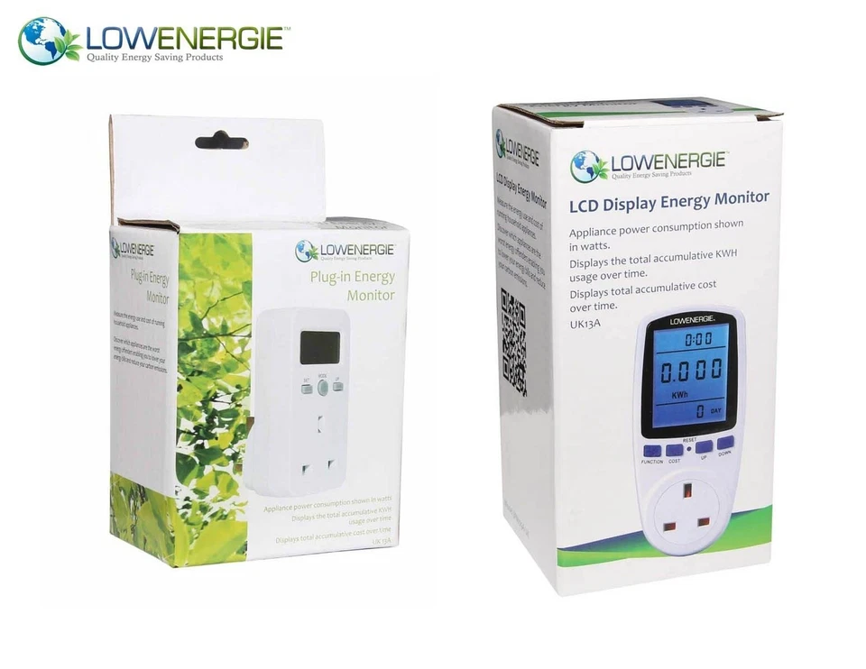 UK Plug-in Energy Monitor Electricity Power Consumption Meter Watt Kwh Analyzer - Image 2 of 4