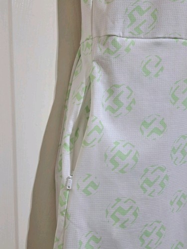 J.Lindeberg Katherine Golf Dress S White Green Logo Print Women's Polo Dress NWT - Picture 12 of 24