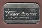 WESTERN RESOURCES (ST 206)    .999 SILVER ART BAR