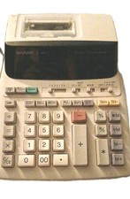 Vintage Sharp Portable Electronic 12 Digit Printing Calculator EL-1801V
