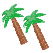 2 Pcs Clothing Clips Clothes Coconut Tree Towel Beach for Chair Loungers