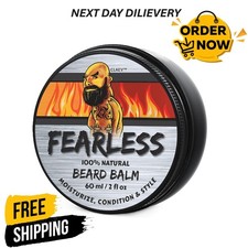 Beard Balm 2oz Natural Conditioning and Styling with Shea Butter, Beeswax, Cedar