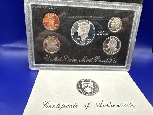 1996 Silver Proof Set U.S. Mint Original Government Packaging OGP COA - Picture 1 of 2