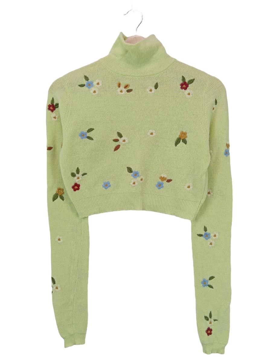 PULL EN V EN MAILLE À TORSADES - Vert | France