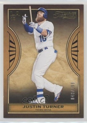 2019 Panini Chronicles Timeless Treasures Gold 48/199 Justin Turner #16 ni4