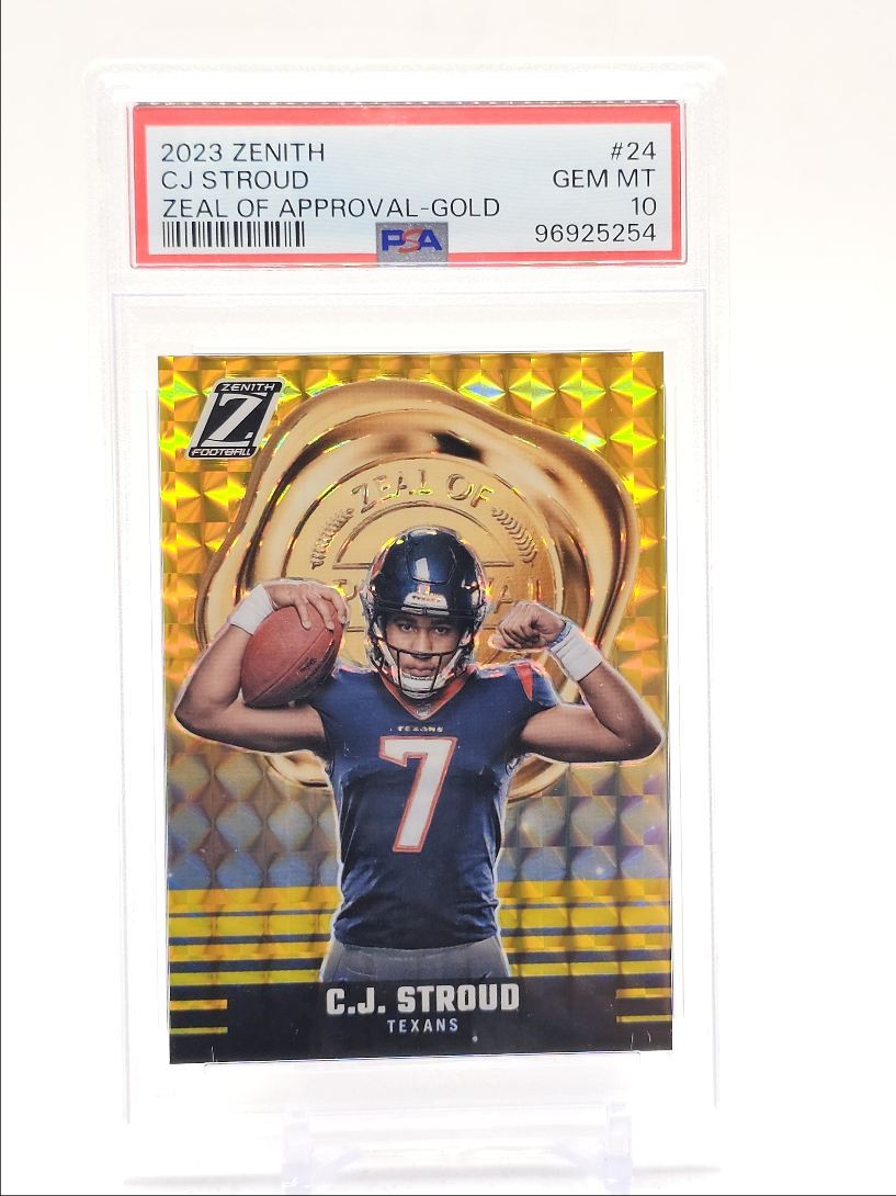 CJ Stroud Panini Zenith Zeal of Approval #24 Gold