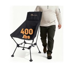 MOON LENCE Oversized High Back Camping Chair for Adults, Height Adjustable Fo...