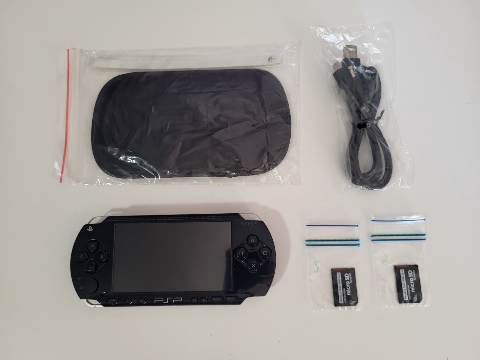 Sony PSP 1001 PlayStation Portable With IPS Screen Installed & Extras