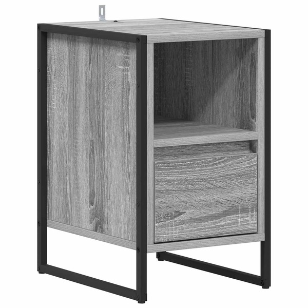 Nachttisch Sonoma Eiche Grau 39,5 X 30 X 50 Cm Holzwerkstoff-image