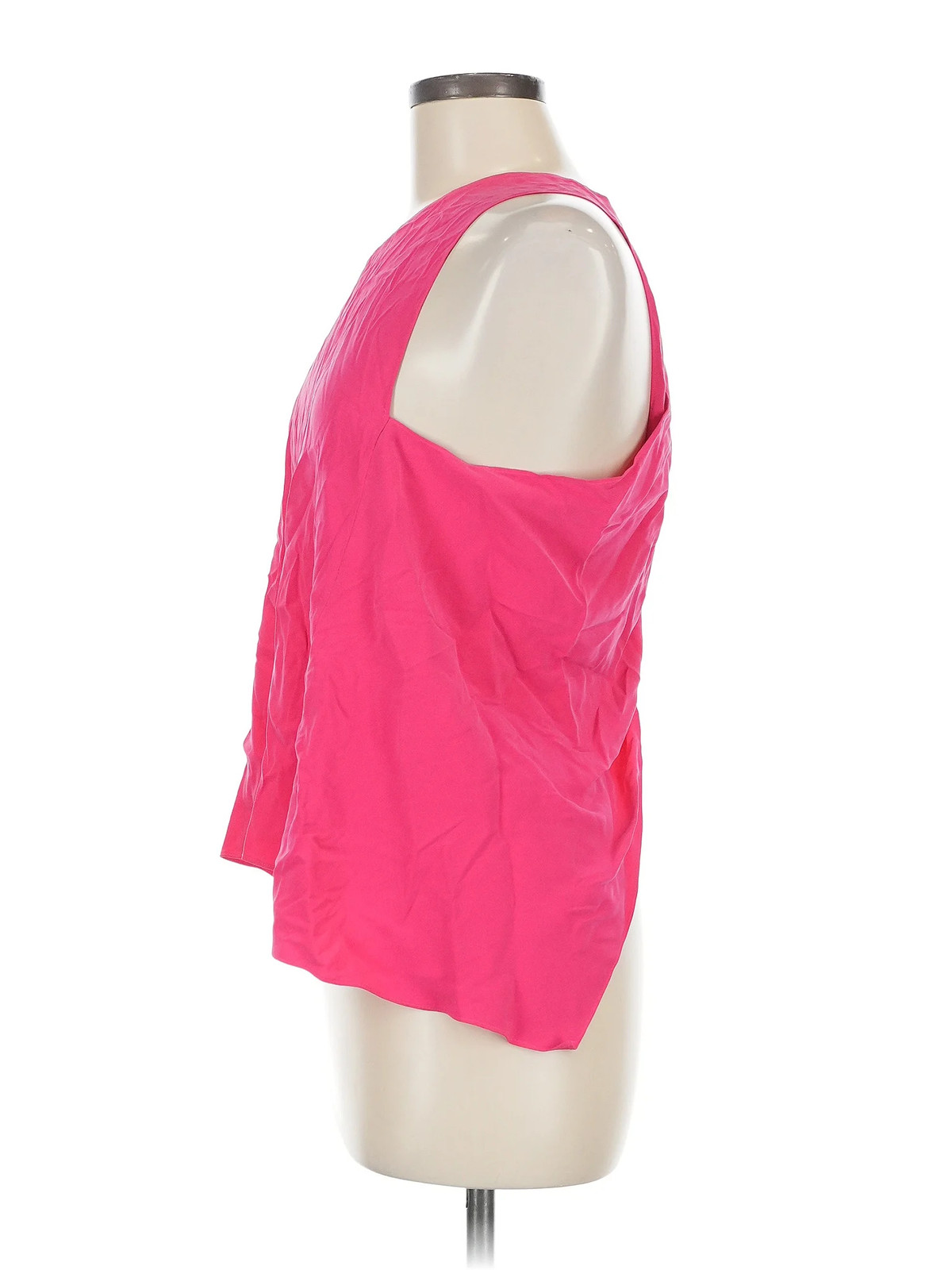 Ramy Brook Women Pink Sleeveless Silk Top M thumbnail 4