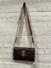 Valentino Orlandi Crossbody Brown Wallet Printed Brand New With Tag MSRP $159
