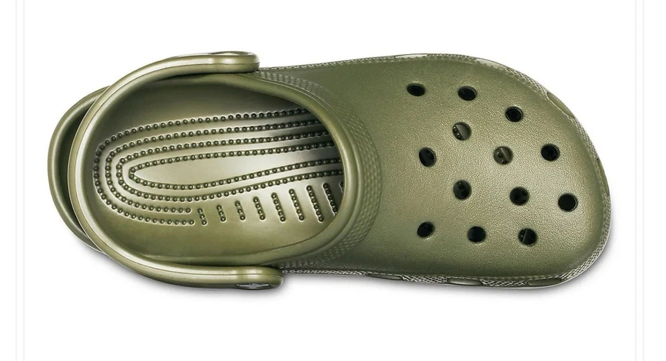 Crocs Army Green 4M 6w New with Tags Slip On Clogs Shoes - Image 3 of 3