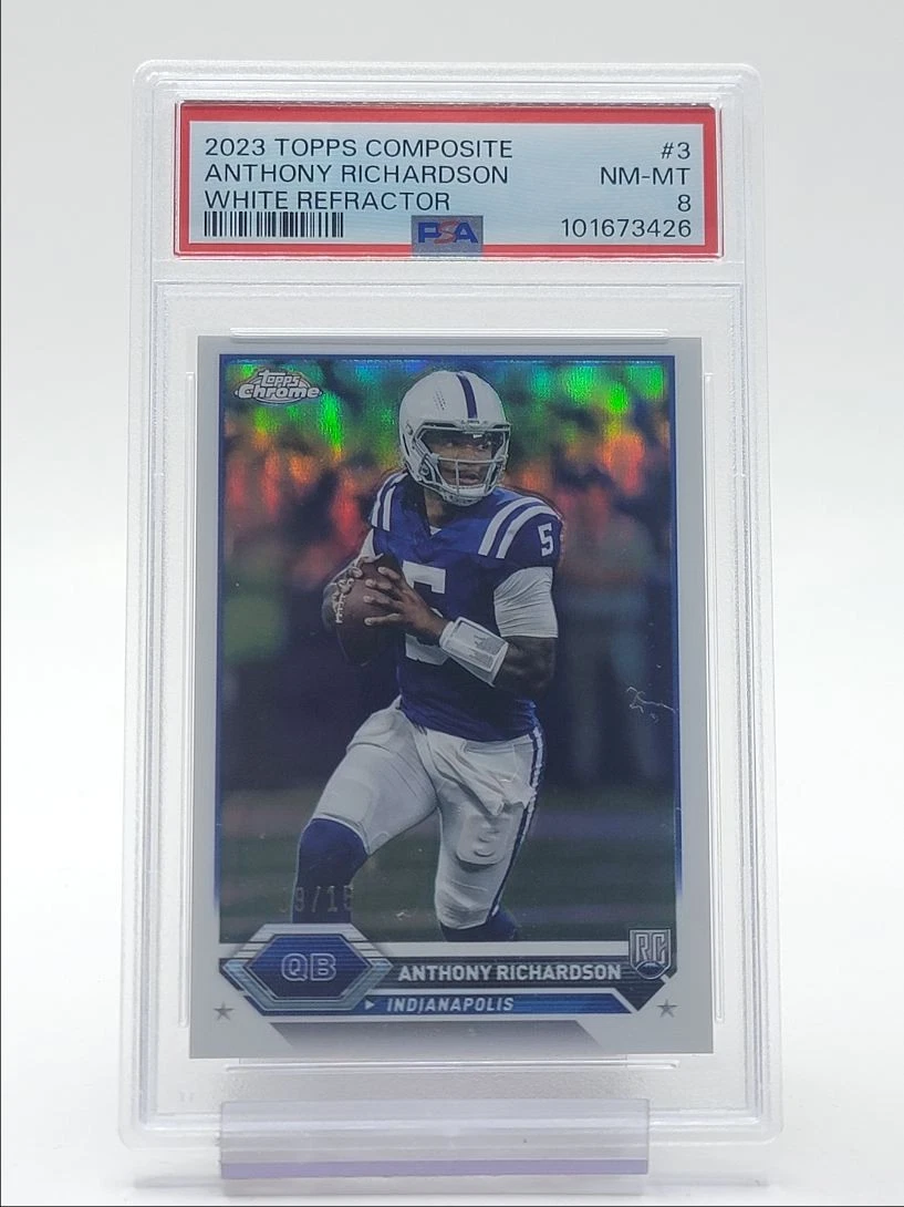 Anthony Richardson Topps Composite #3 White Refractor