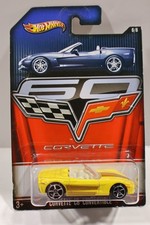2012 Hot Wheels CORVETTE C6 CONVERTIBLE Yellow 6/8 Corvette 60th Anniversary