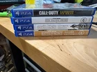 LOT OF 4 PS4 GAMES Star Wars: Battlefront. JEDI FALLEN ORDER, & CALL OF DUTY