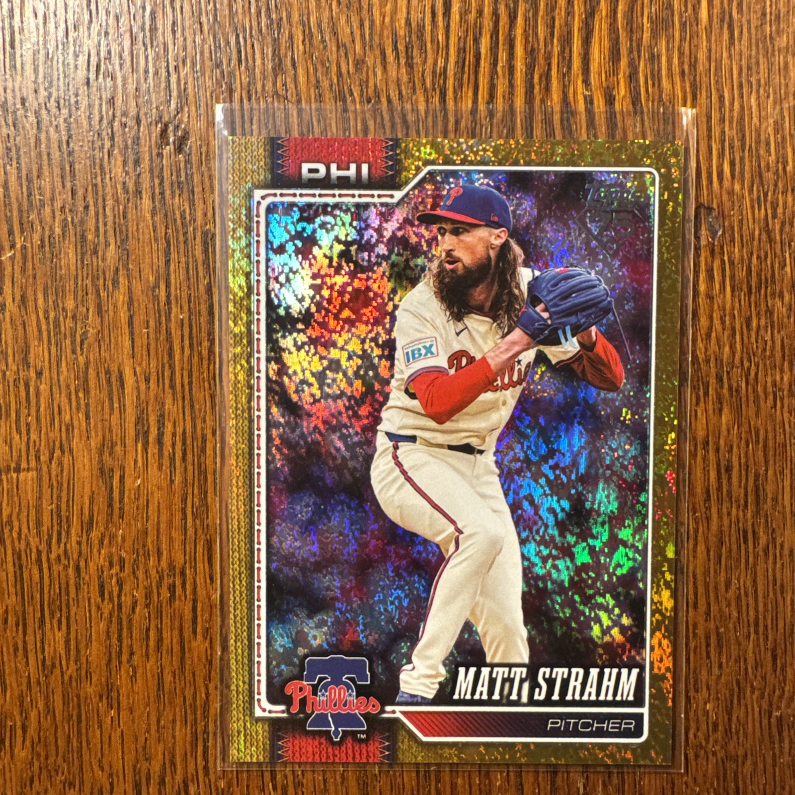 2026 Topps Series 1 Matt Strahm #298 Gold Holofoil 48/50