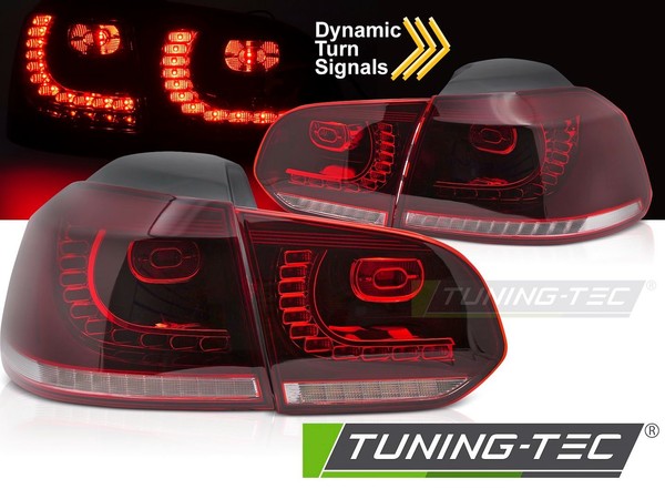 Paar RüCkleuchten VW Golf 6 08-13 Full LED DYN Rot Weiß - 41179340-image