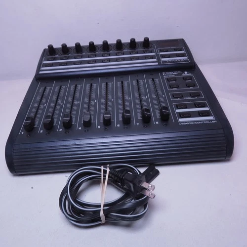 Behringer BCF2000 B-CONTROL FADER USB MIDI Controller motorized faders w/extras