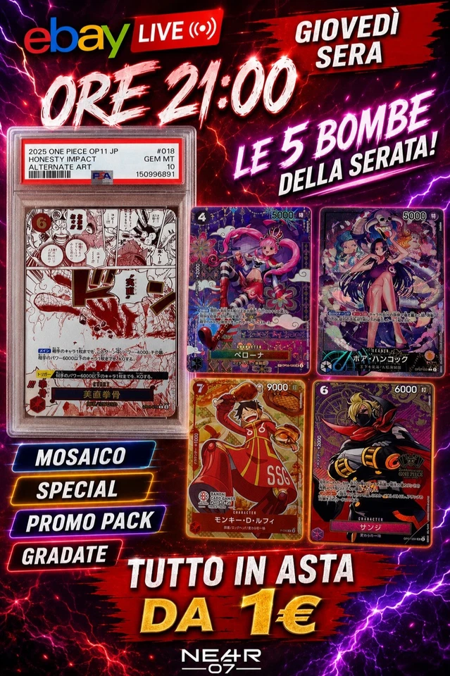 ONE PIECE - 5 + 💣 - ASTE DA 1€ | MOSAICO, SPECIAL E PACK !!