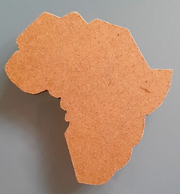 AFRIKA KARTE KÜHLSCHRANKMAGNET HARIASTEMPEL FLACH  Karte von AFRIKA    LEER MDF