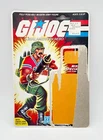 GI Joe ARAH 1985 BAZOOKA v1 Uncut Peach/Tan Full File Card with Plastic Sleeve