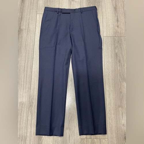 Z-Zegna Drop 7 Fit 100% Wool Suit Navy Blue Sz 42R - 第 12/16 張圖片