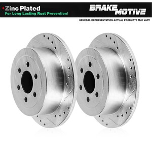 Rear-Drilled-Slotted-Brake-Rotors-For-Dodge-Mercedes-Sprinter-2500-3500