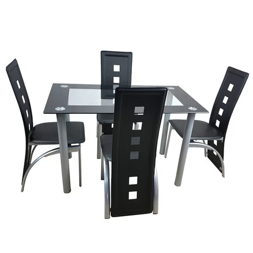 4 piezas Respaldo Largo Cuadrado Hueco Decoración Cojín Galvanizado Silla Pata - Imagen 9 de 11