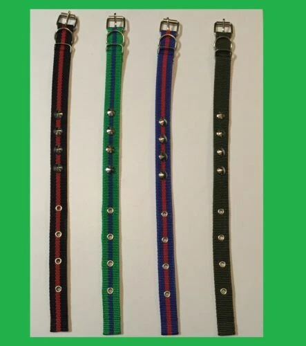 Collier (standard) noirs en faux cuir pour chien