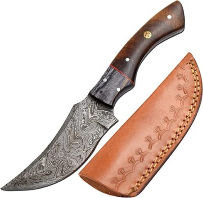 Wild Turkey Handmade Custom-Handmade Full Tang Real Damascus Steel Blade Hunting