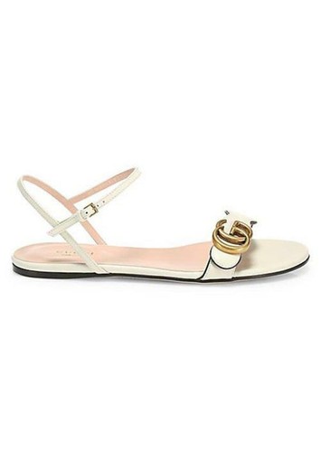 Marmont Leather Double G Sandals 35 