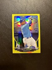 2013 Bowman Chrome Billy Butler #21 Yellow Refractor /10 Kansas City Royals
