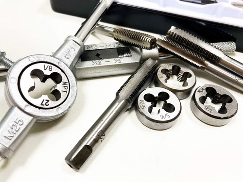 24pc Tap and Die Set Thread Repair Kit Imperial Tap Set Screw Bolt Tools Case - Picture 3 of 24