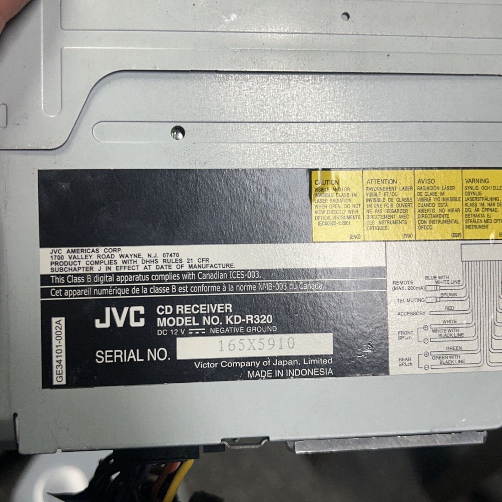 Jvc car radio bluetooth Kd R320