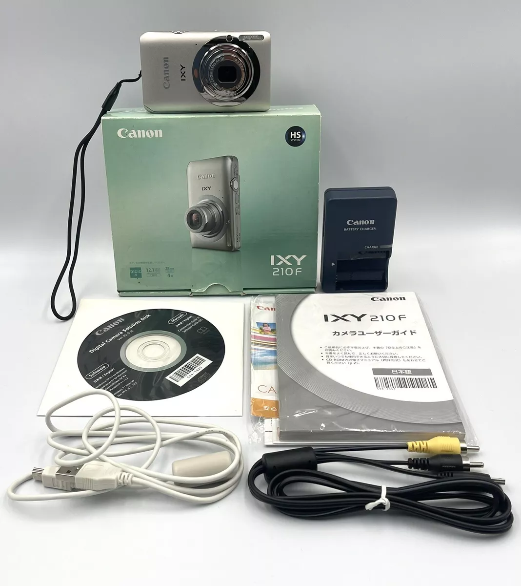 Canon IXY 210 F Full HD 12.1 Mega Pixels Digital Camera Silver Made in  China(JP)